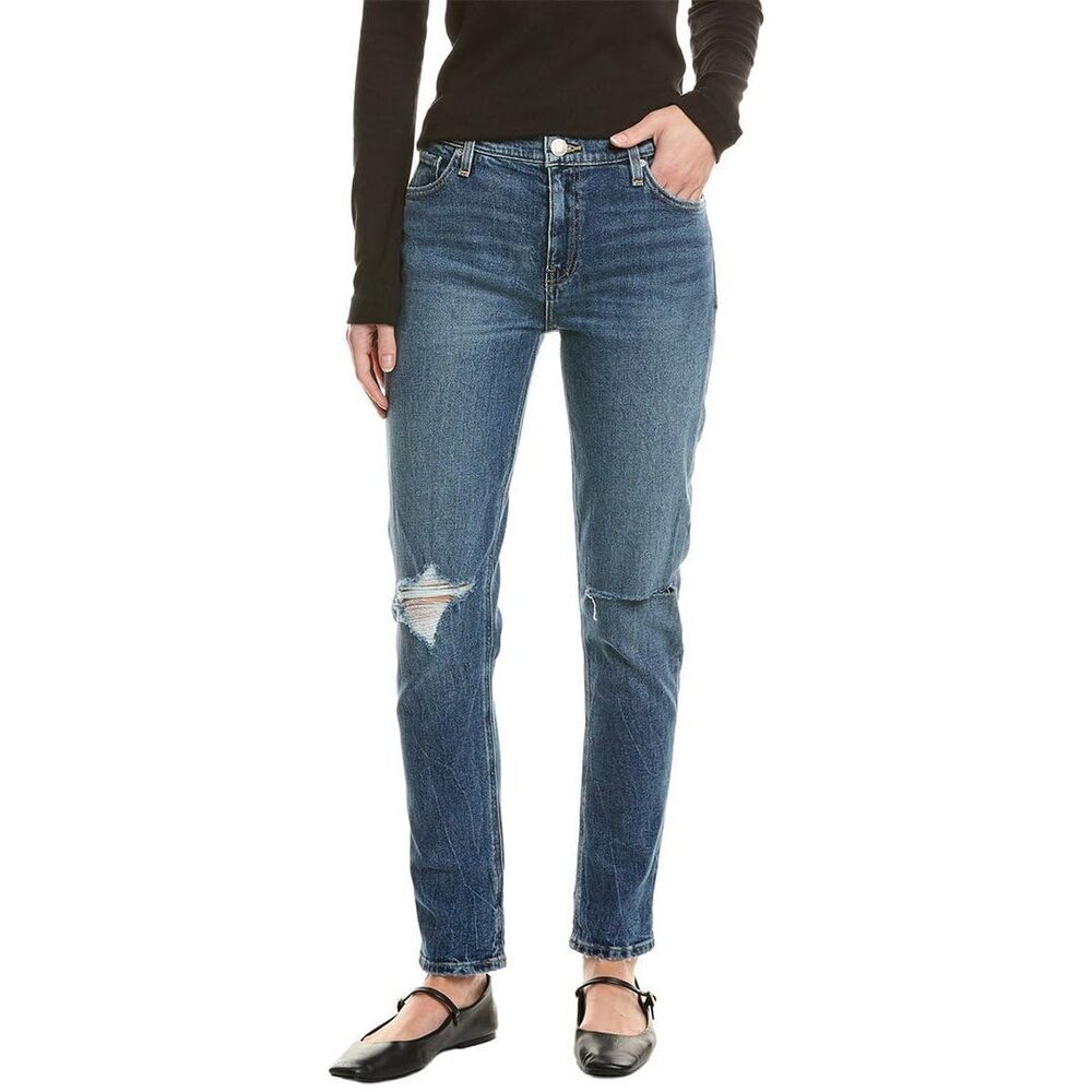 Hudson Jeans Lana Slim Boyfriend w/Roll Hem in Tightrope Tightrope 28 28